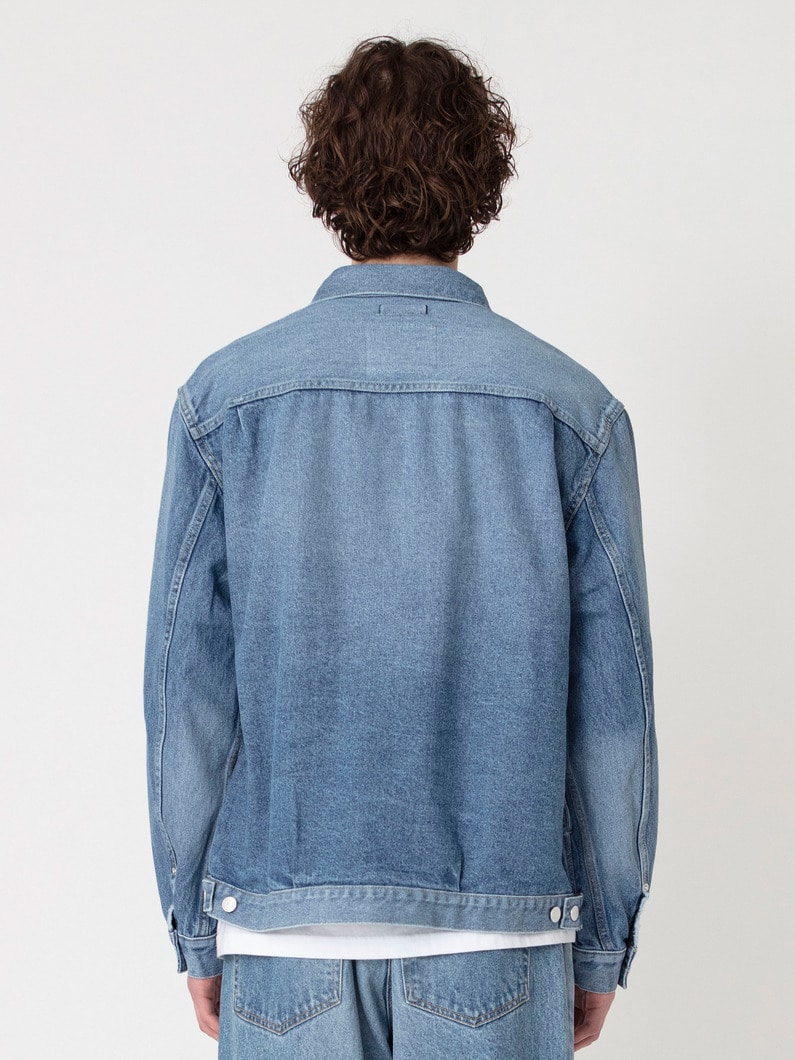 リサイクルコットン ユーズド デニムジャケット 詳細画像 blue 7