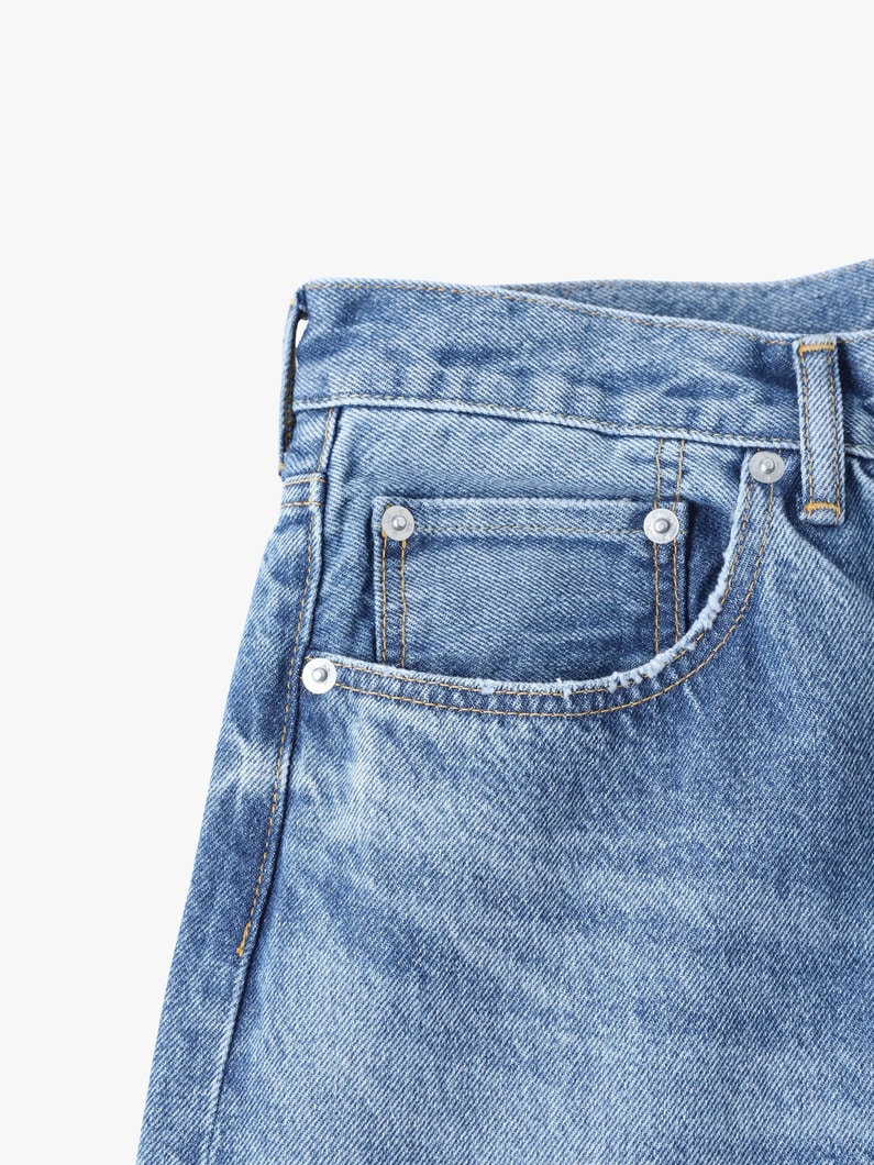 Recycle Cotton Used Wide Fit Denim Pants | パンツ 詳細画像 blue 3