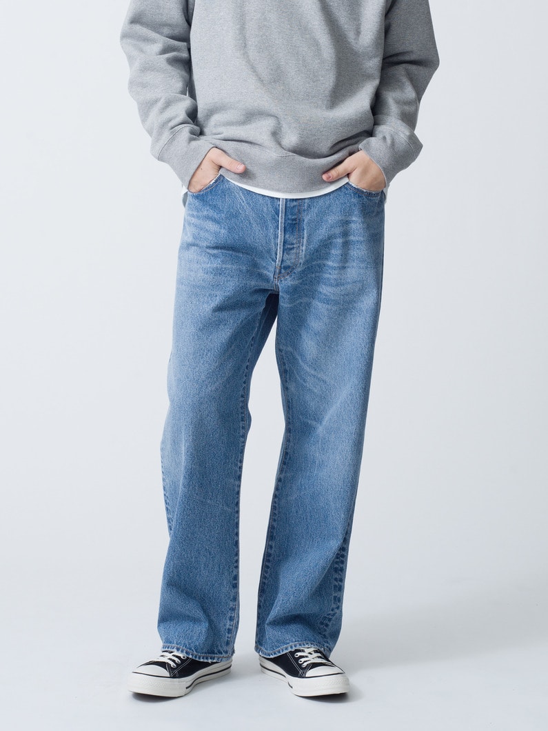 Recycle Cotton Used Wide Fit Denim Pants | パンツ 詳細画像 blue 1