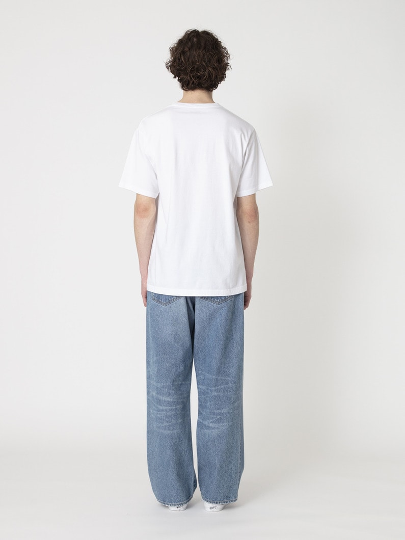 リサイクルコットン ユーズド ワイドフィット デニムパンツ 詳細画像 blue 5