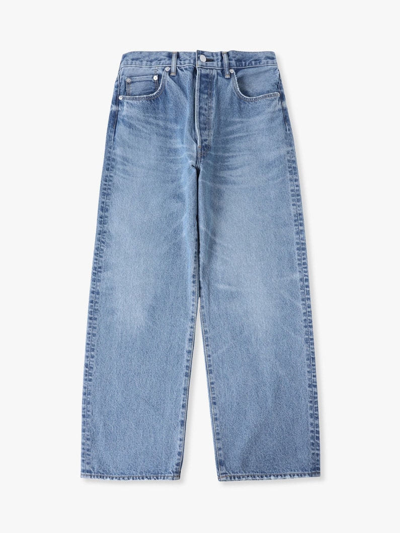 リサイクルコットン ユーズド ワイドフィット デニムパンツ 詳細画像 blue 6