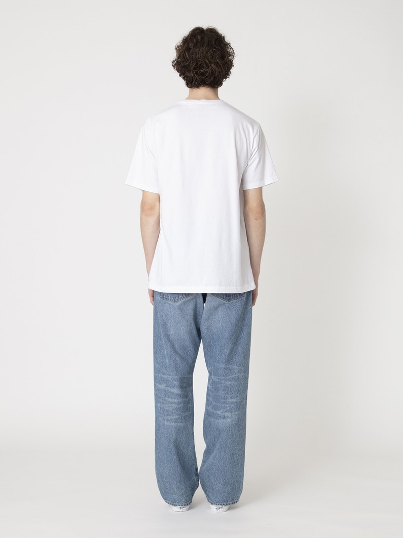 リサイクルコットン ユーズド ストレートフィット デニムパンツ 詳細画像 blue 5