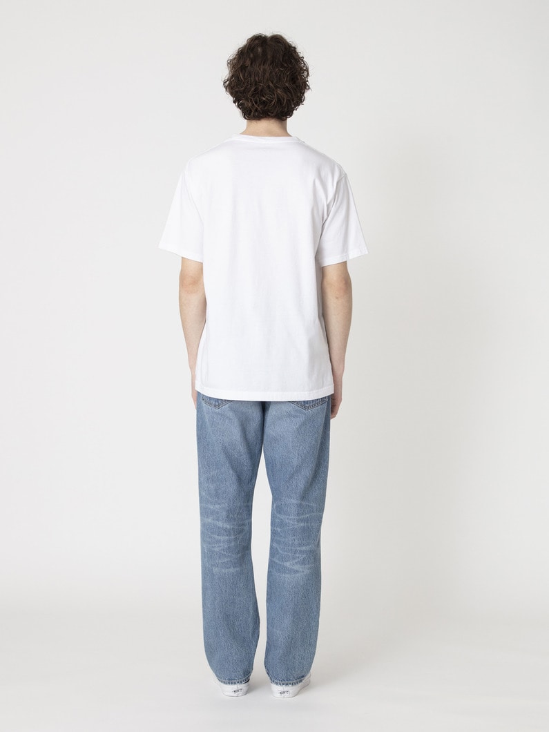 リサイクルコットン ユーズド スリムストレートフィット デニムパンツ 詳細画像 blue 5