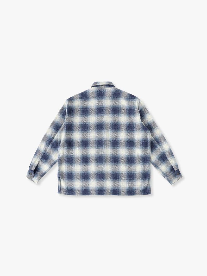 Ombre Checked Shirt | シャツ 詳細画像 blue 1