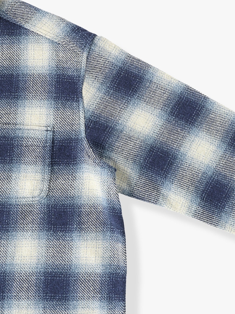 Ombre Checked Shirt | シャツ 詳細画像 blue 2