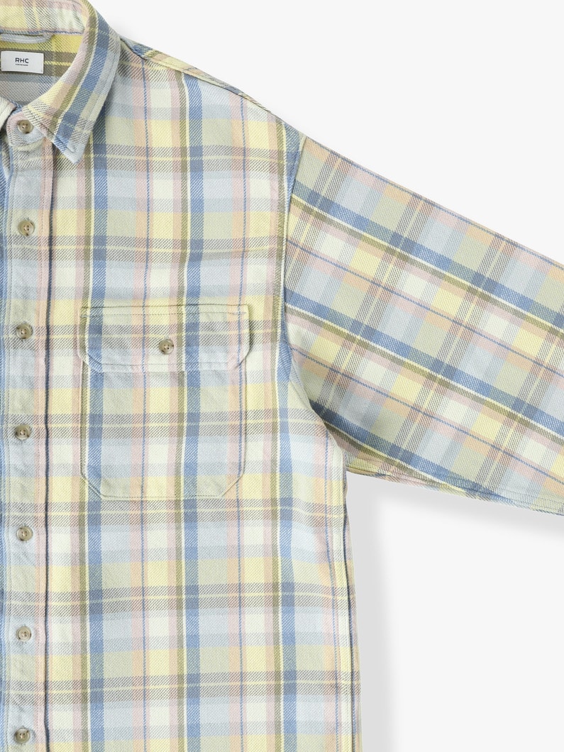 Twill Checked Shirt | シャツ 詳細画像 yellow 2