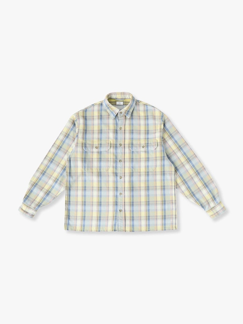 Twill Checked Shirt | シャツ 詳細画像 yellow 4