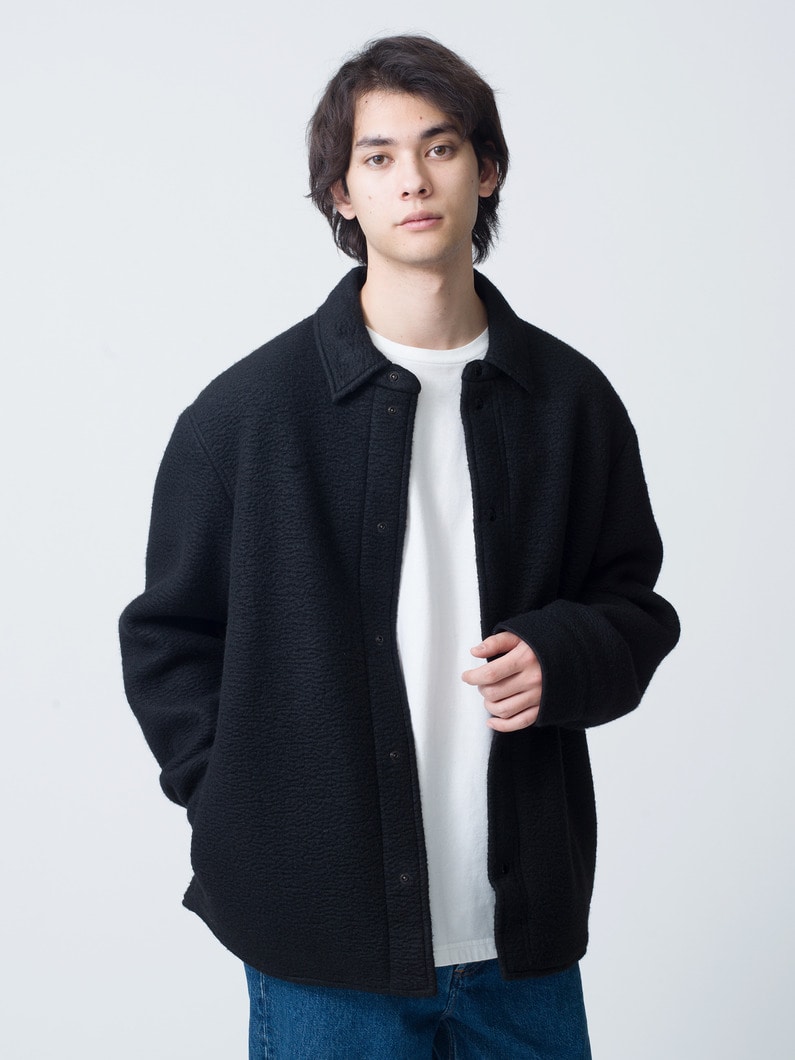 Fleece Shirt Jacket | シャツ 詳細画像 black 2