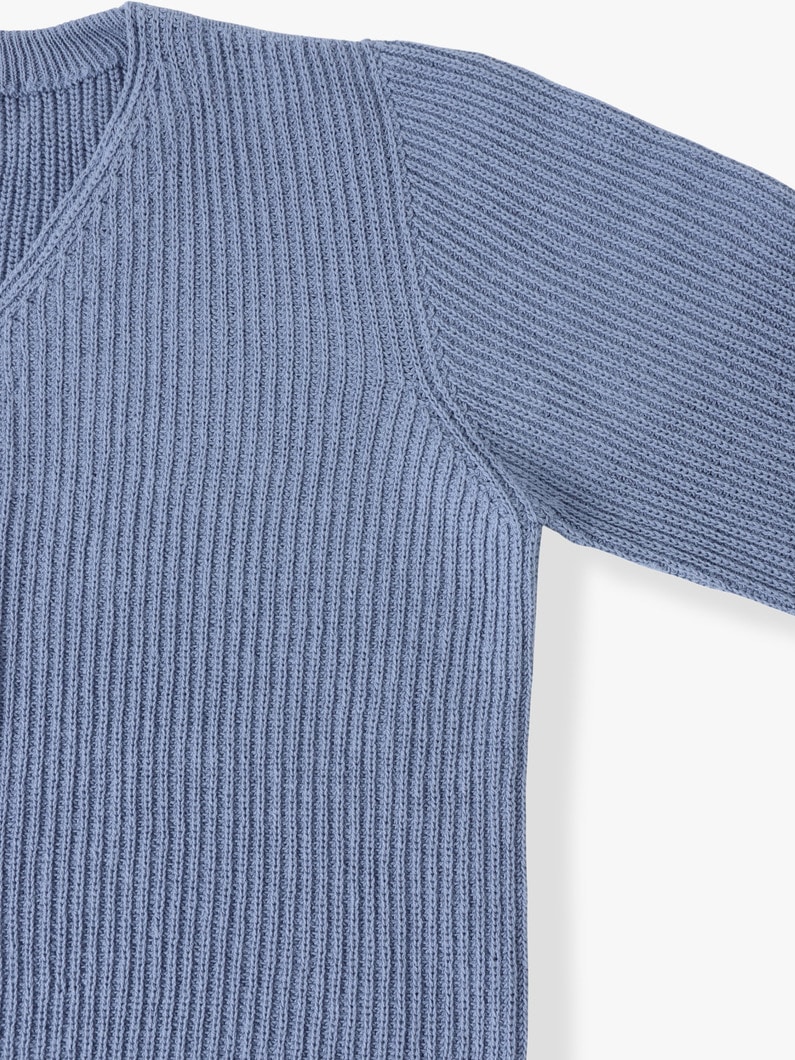 Front Zip Knit Cardigan | ニット 詳細画像 blue 2