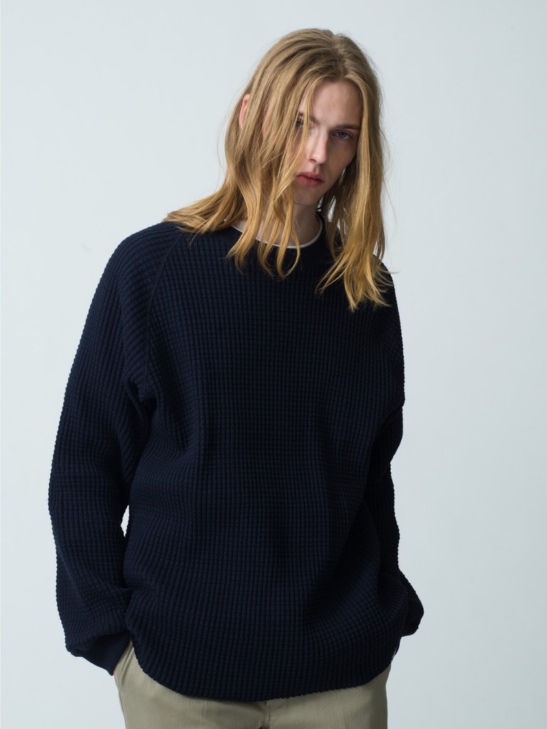 Big Waffle Pullover | ティーシャツ 詳細画像 dark navy