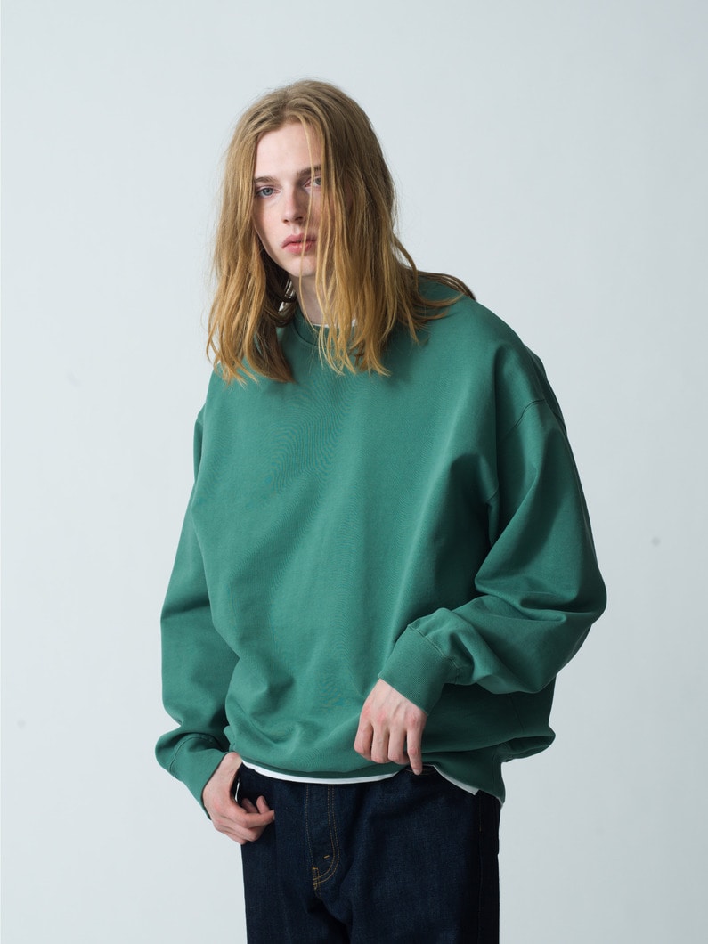 Grace Wash Sweat Pullover | スウェット 詳細画像 green