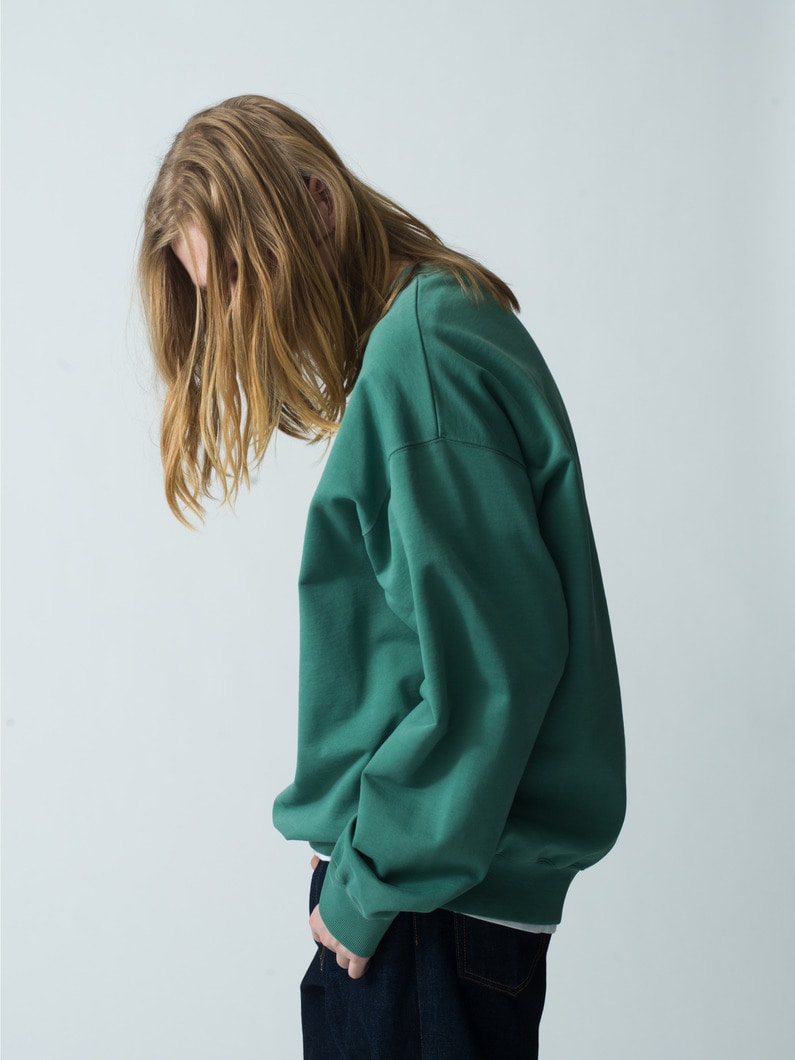 Grace Wash Sweat Pullover | スウェット 詳細画像 green 2