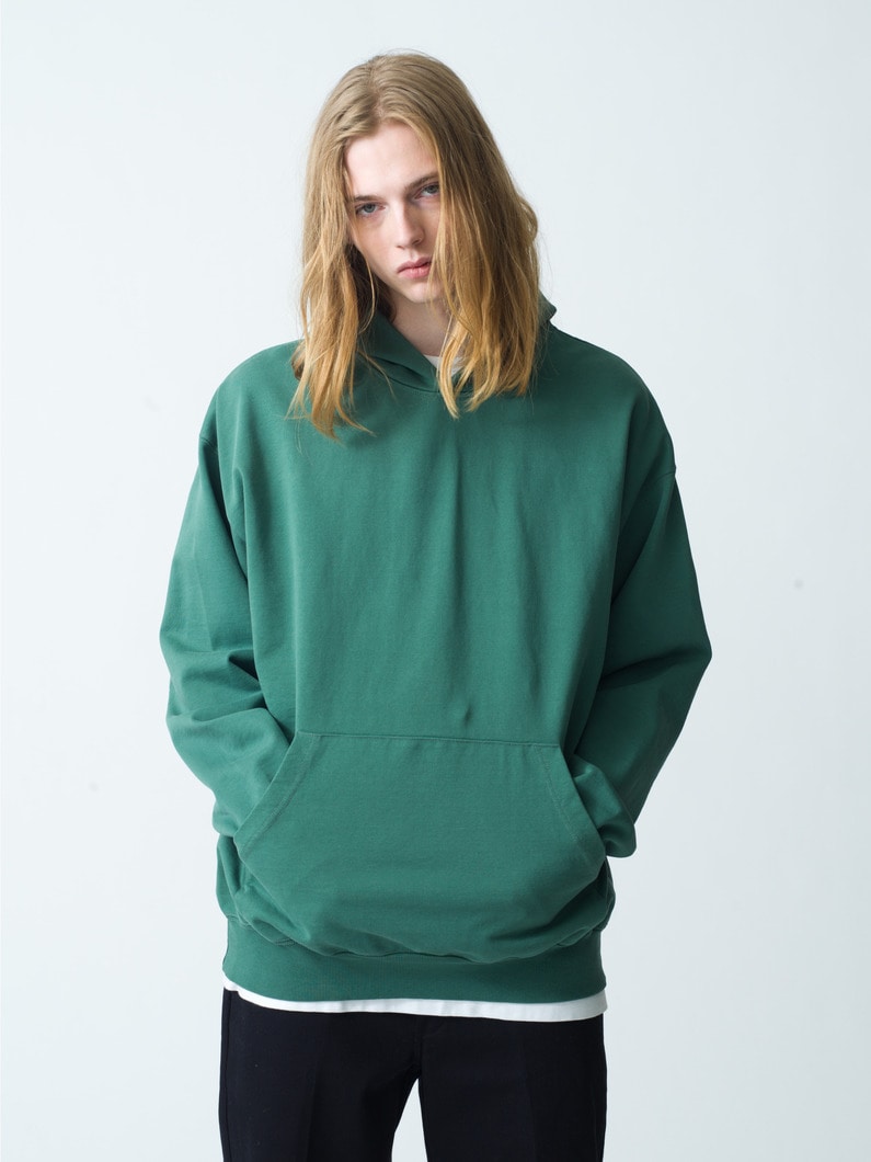 Grace Wash Sweat Hoodie | スウェット 詳細画像 green