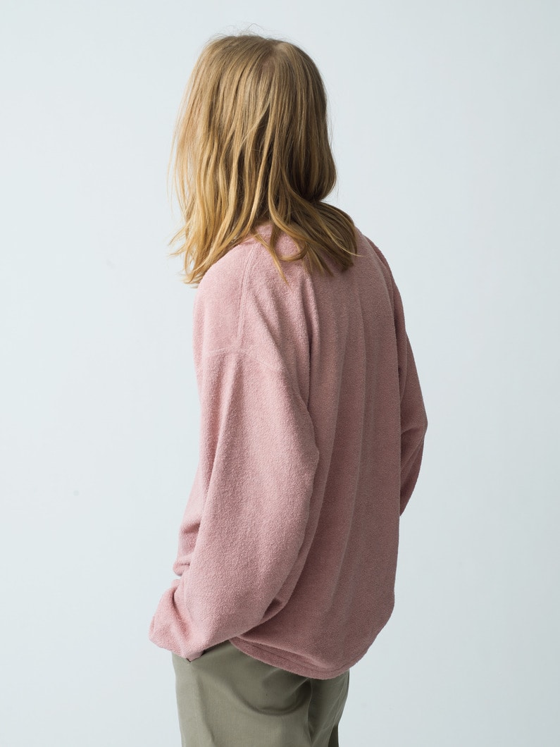 Henley Neck Long Sleeve Tee | ティーシャツ 詳細画像 pink 2