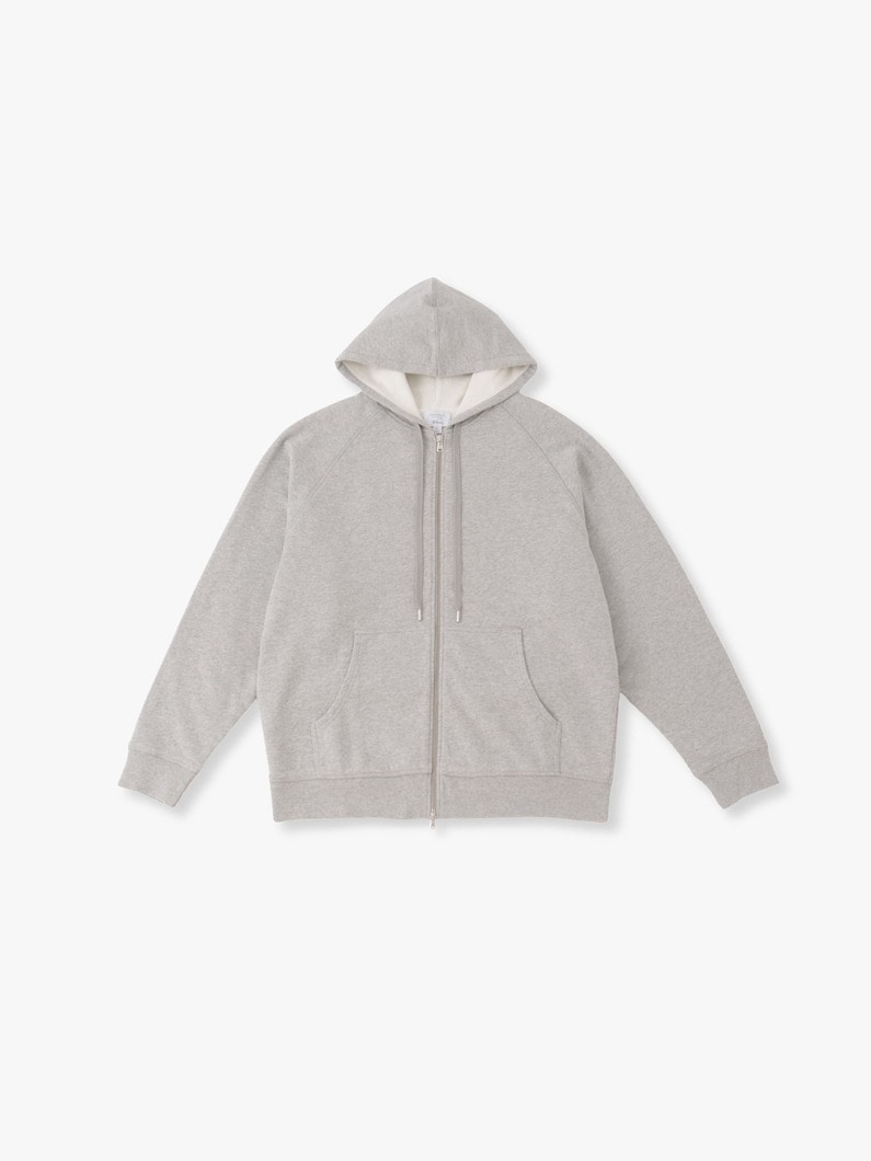 Raglan Sweat Zip Hoodie | スウェット 詳細画像 gray 3