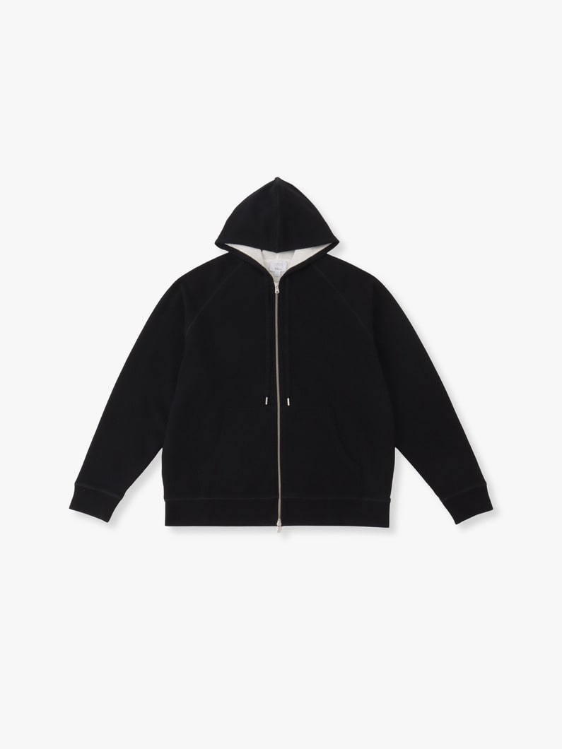 Raglan Sweat Zip Hoodie | スウェット 詳細画像 black