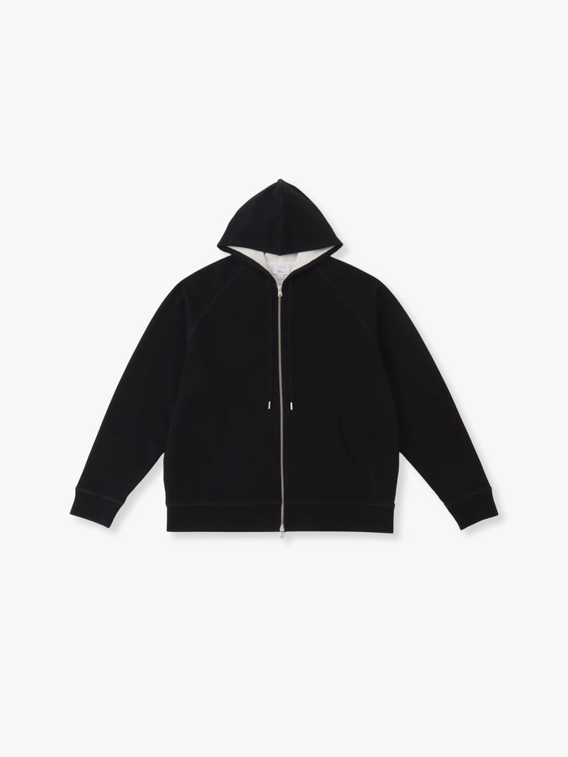 Raglan Sweat Zip Hoodie | スウェット 詳細画像 black 3