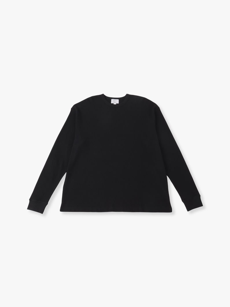 Supima Waffle Long Sleeve Tee | ティーシャツ 詳細画像 black 2