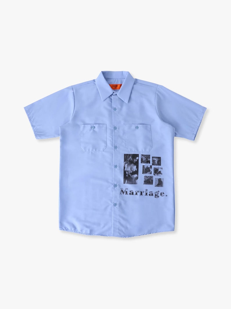 シアタープリント シャツ 詳細画像 blue 4