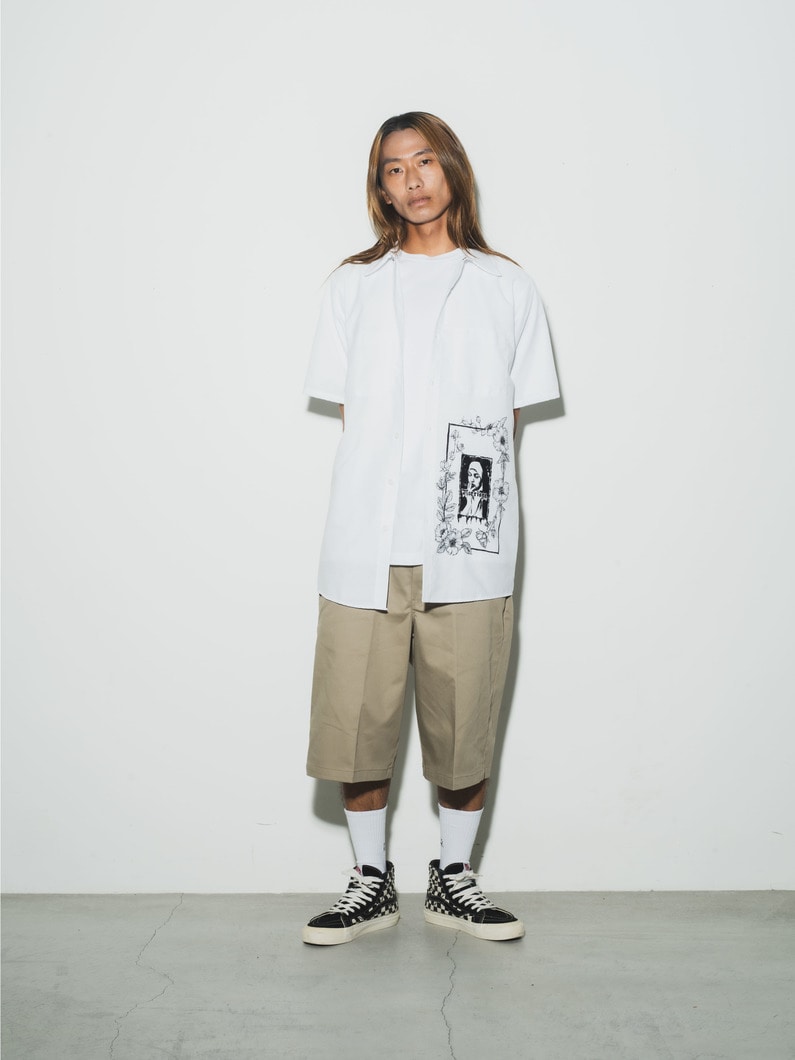 フローラルプリント シャツ 詳細画像 white