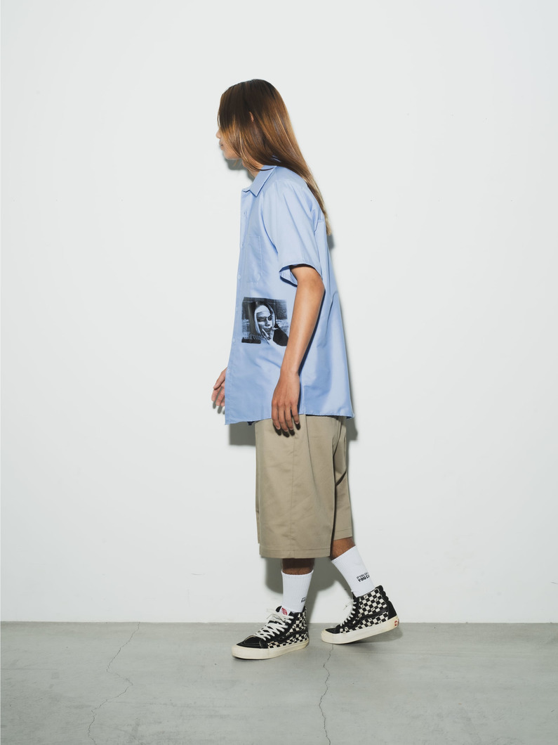 スモーキングプリント シャツ 詳細画像 blue 2