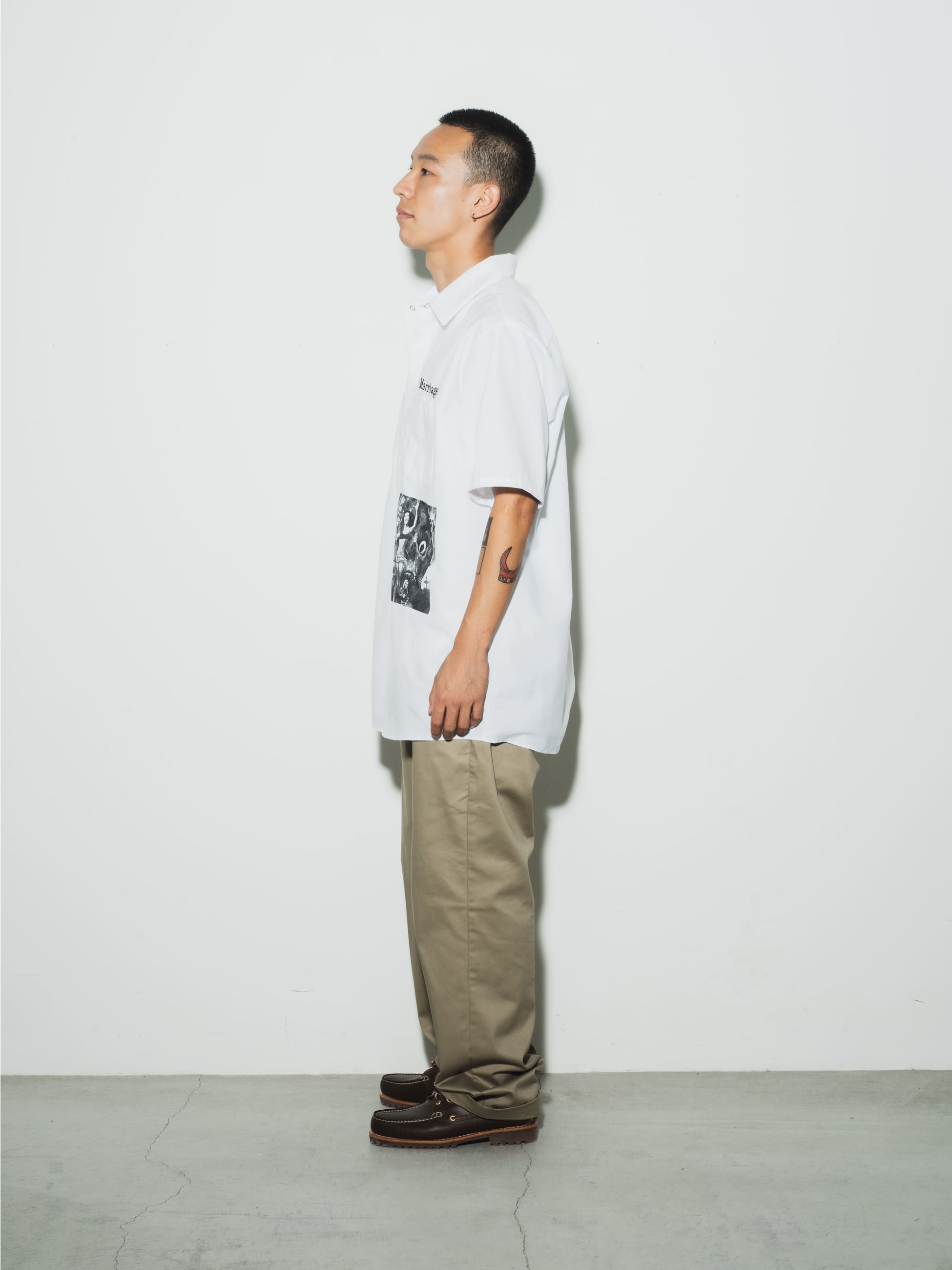 larocka スカルプリント長袖シャツ larocka スカルプリント長袖シャツ larocka スカルプリント長袖シャツ