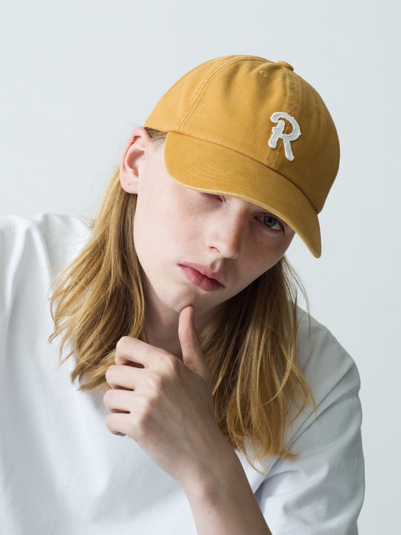 R Patch Cap | キャップ 詳細画像 mustard