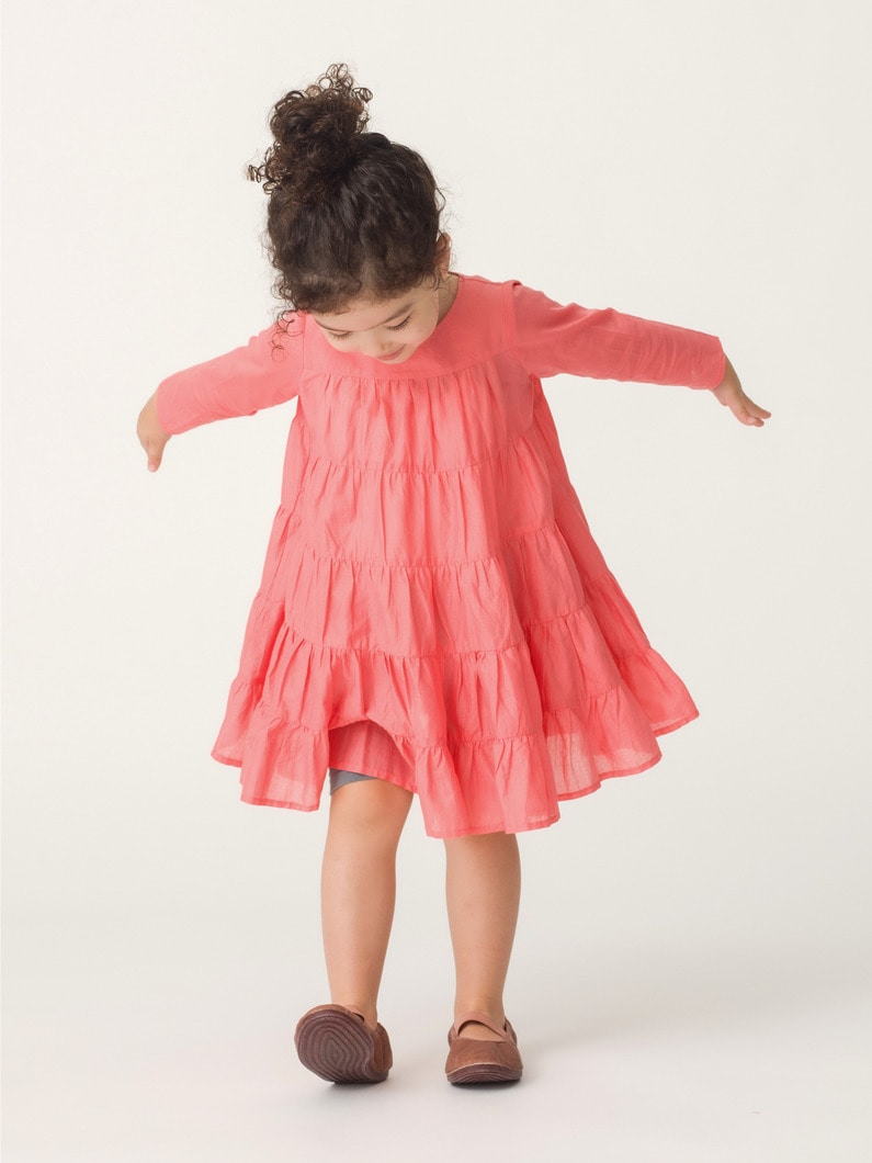 ソリマン アンファン ドレス（ピンク/100-140cm）｜Merlette