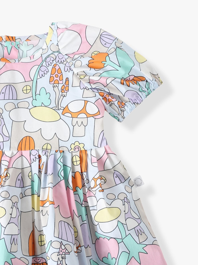 Woodland Print Short Sleeve Dress＆Bloomers Set (24month) | セットアップ 詳細画像 multi 3