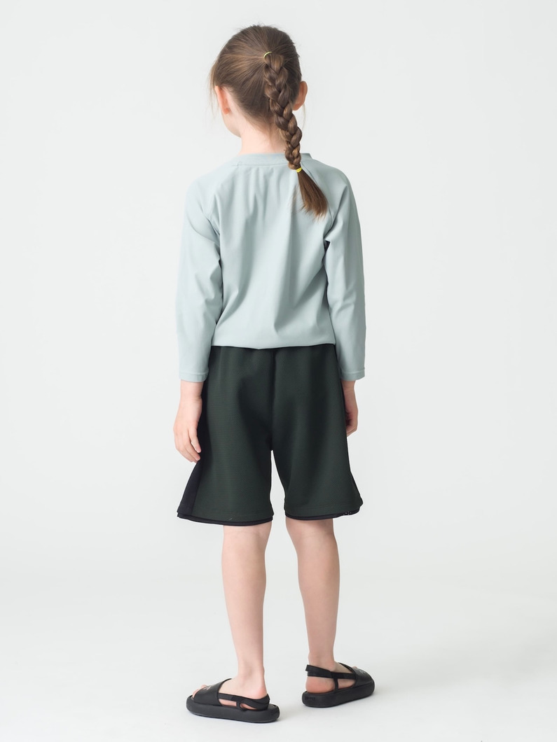 メッシュ ショーツ（グリーン/ライトブルー/100-140cm） 詳細画像 green 5