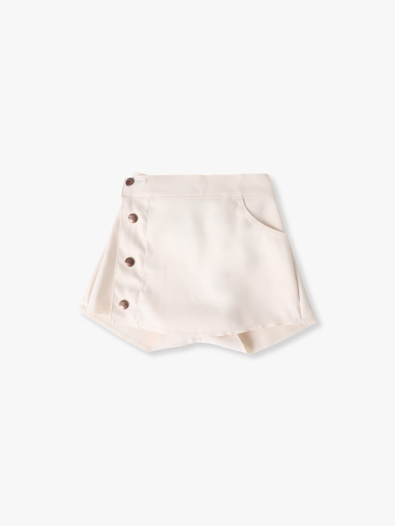 スカート ショーツ（ホワイト/ブルー/100-150cm） 詳細画像 white 4