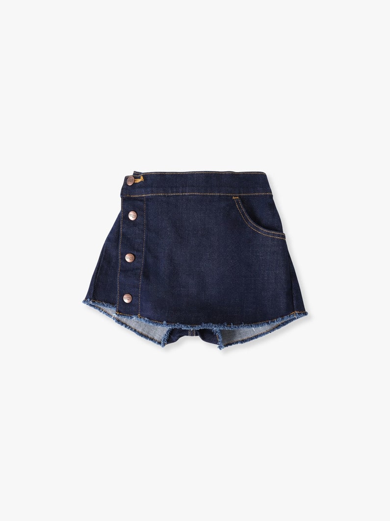 スカート ショーツ（ホワイト/ブルー/100-150cm） 詳細画像 blue 5