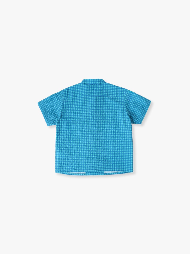マリンリゾート シアサッカー シャツ（120-150cm） 詳細画像 blue 1