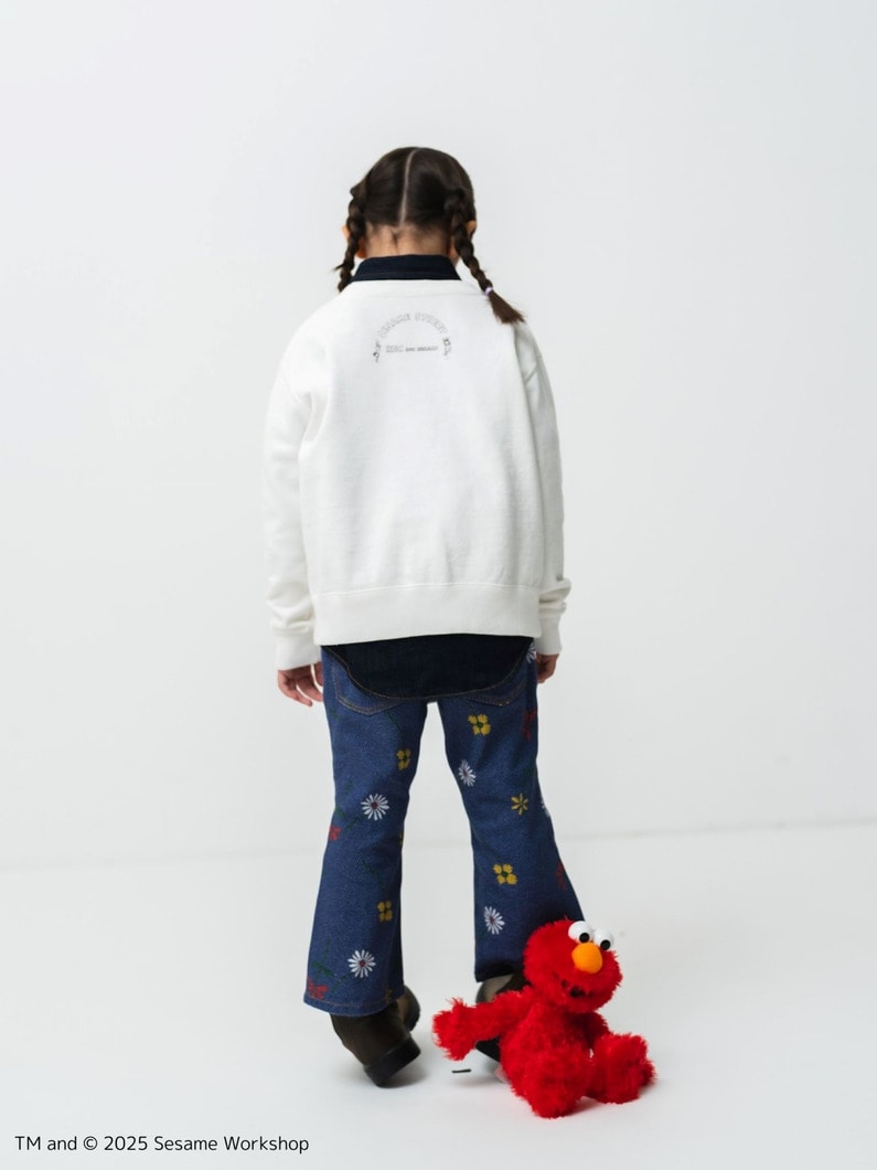 Sesame Street Sweat Shirt (white/120-150cm) | スウェット 詳細画像 white 3