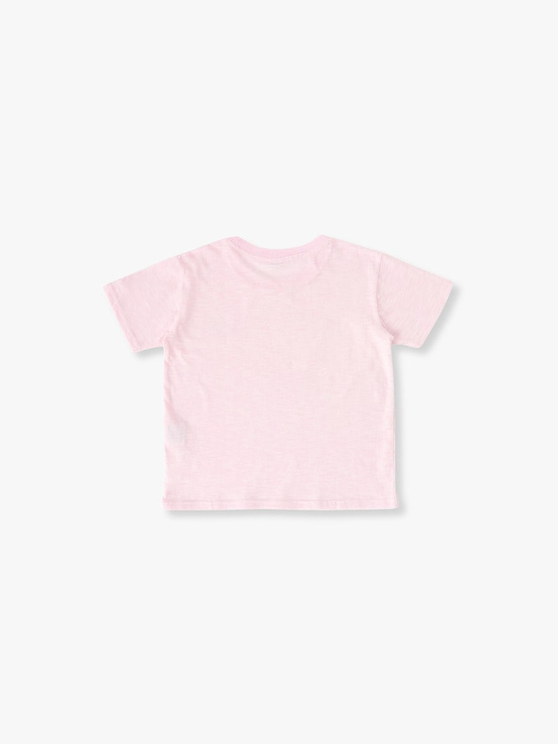 ラブ フラワー ティー（ピンク/ブルー/グレー/100-140cm） 詳細画像 pink 1