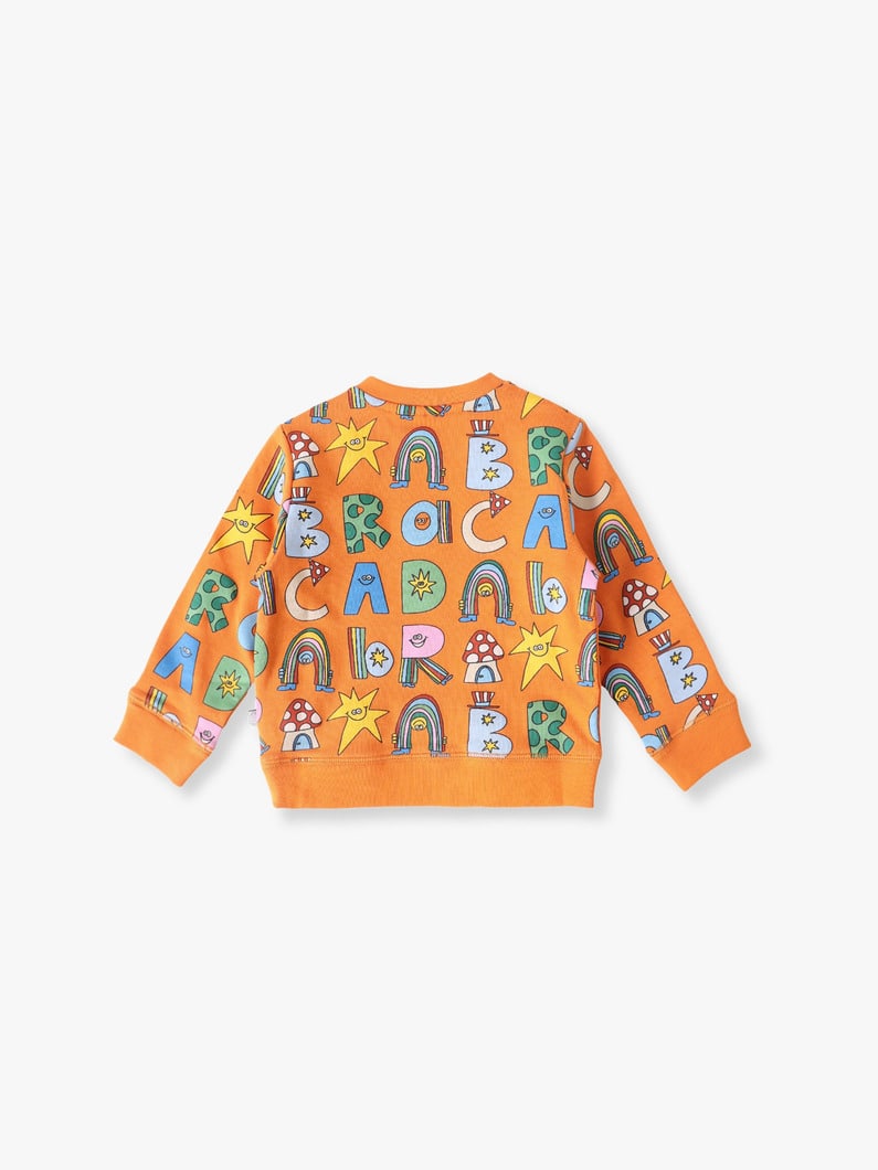 Alphabet Graphic Sweat Pullover (12-24month) | スウェット 詳細画像 orange 1