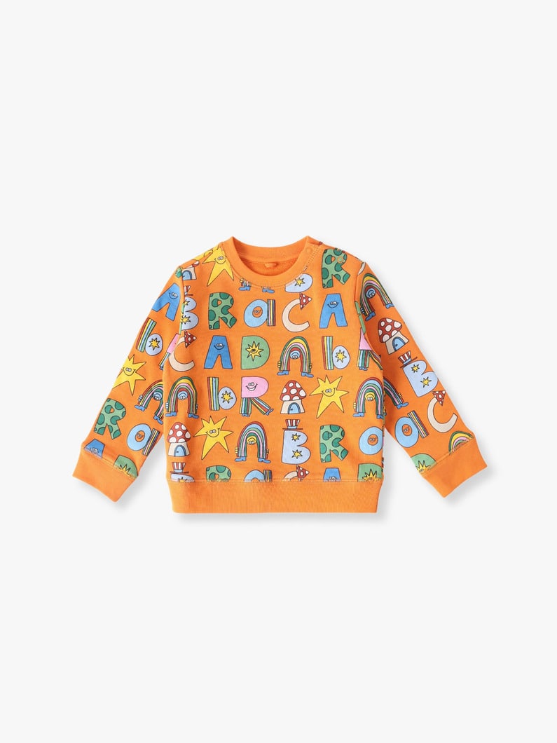 Alphabet Graphic Sweat Pullover (12-24month) | スウェット 詳細画像 orange 1