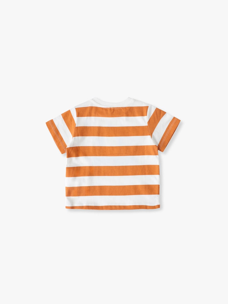 Animal Graphic Striped Tee (18-24month) | ティーシャツ 詳細画像 orange 1