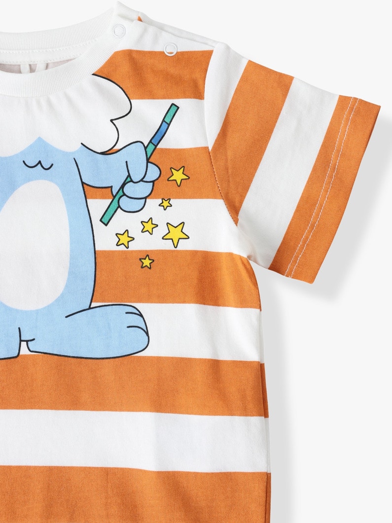 Animal Graphic Striped Tee (18-24month) | ティーシャツ 詳細画像 orange 2