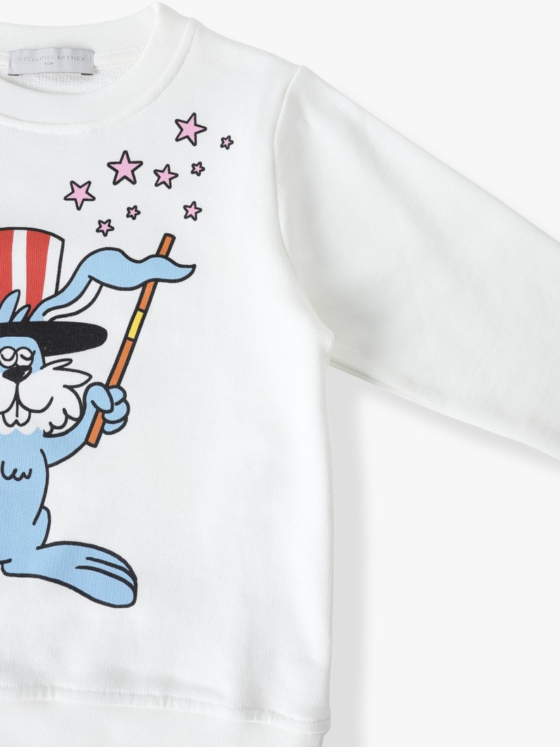 Magician Bunny Graphic Sweat Pullover (4-6year) | スウェット 詳細画像 ivory 2