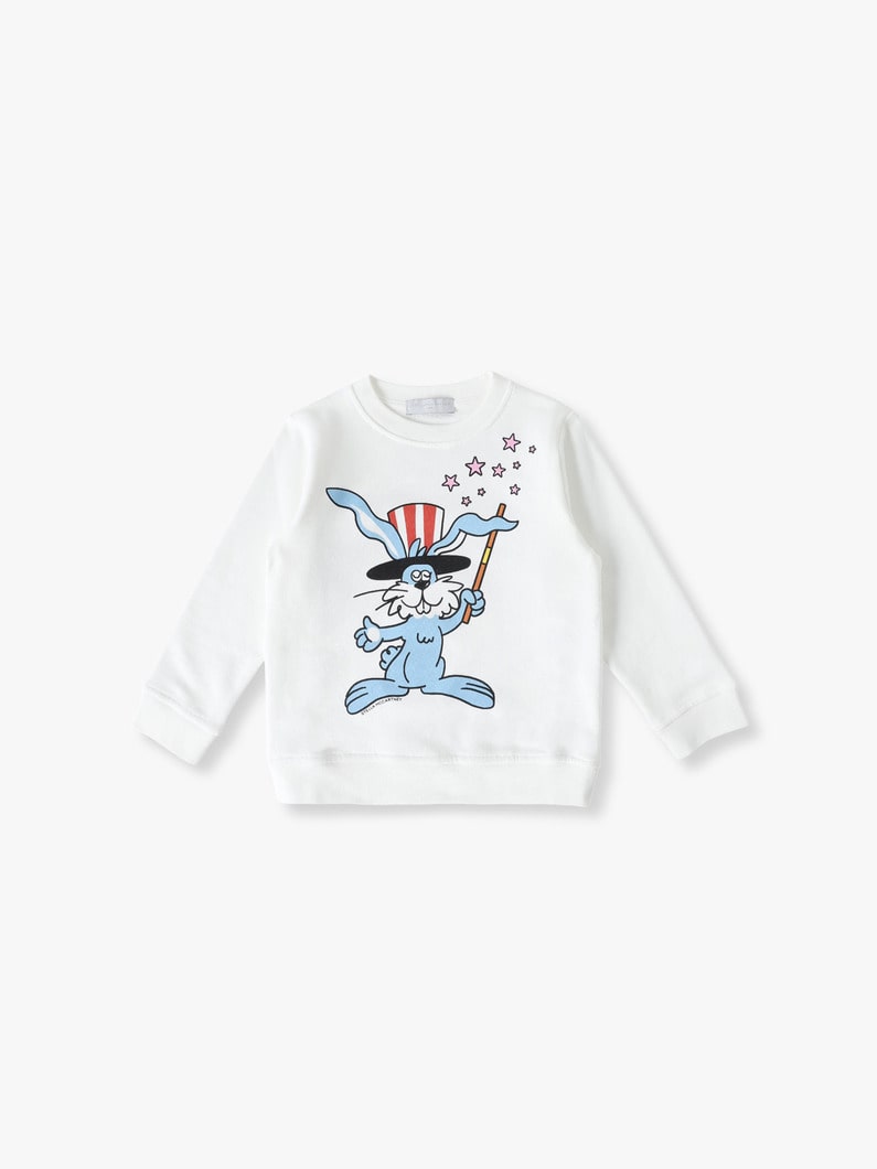 Magician Bunny Graphic Sweat Pullover (4-6year) | スウェット 詳細画像 ivory 1