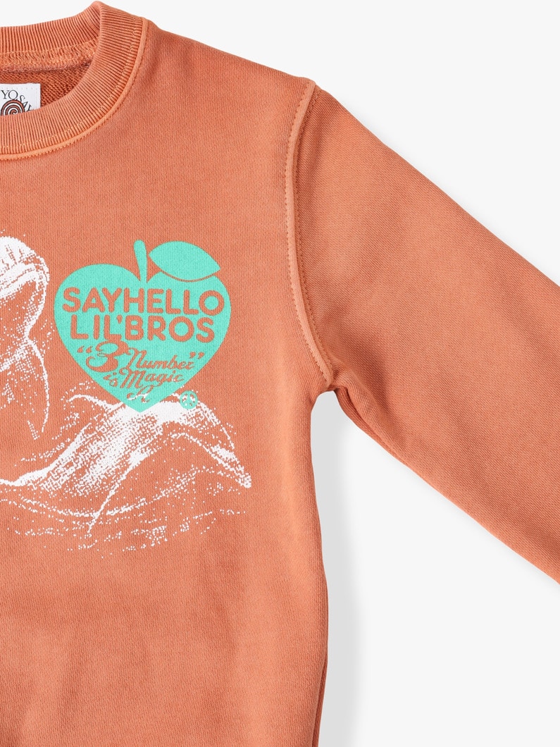 マジックピグメント スウェットプルオーバー（ライトブラウン/ブラック/110-150cm） 詳細画像 black 2