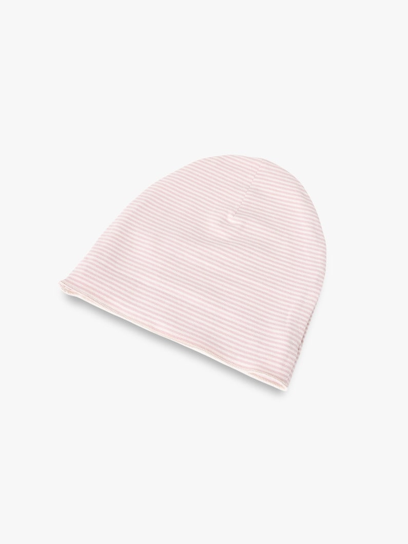 ストライプ ベビービーニー（ピンク/レッド/ライトブルー/6-12M） 詳細画像 pink 2