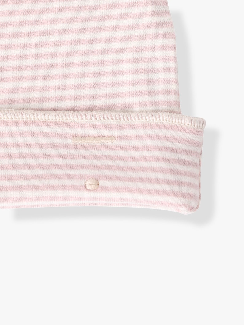 ストライプ ベビービーニー（ピンク/レッド/ライトブルー/6-12M） 詳細画像 pink 3