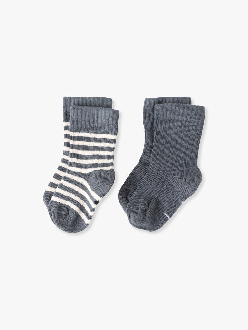 2 パック リブソックス（0-6M） 詳細画像 dark blue