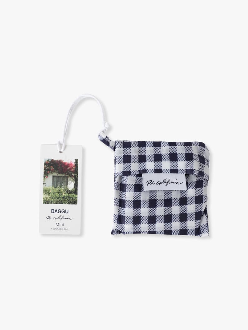 Mini Baggu (Gingham Check) 詳細画像 navy 4