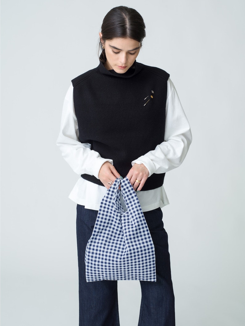 Baby Baggu (Gingham Check) 詳細画像 navy 2