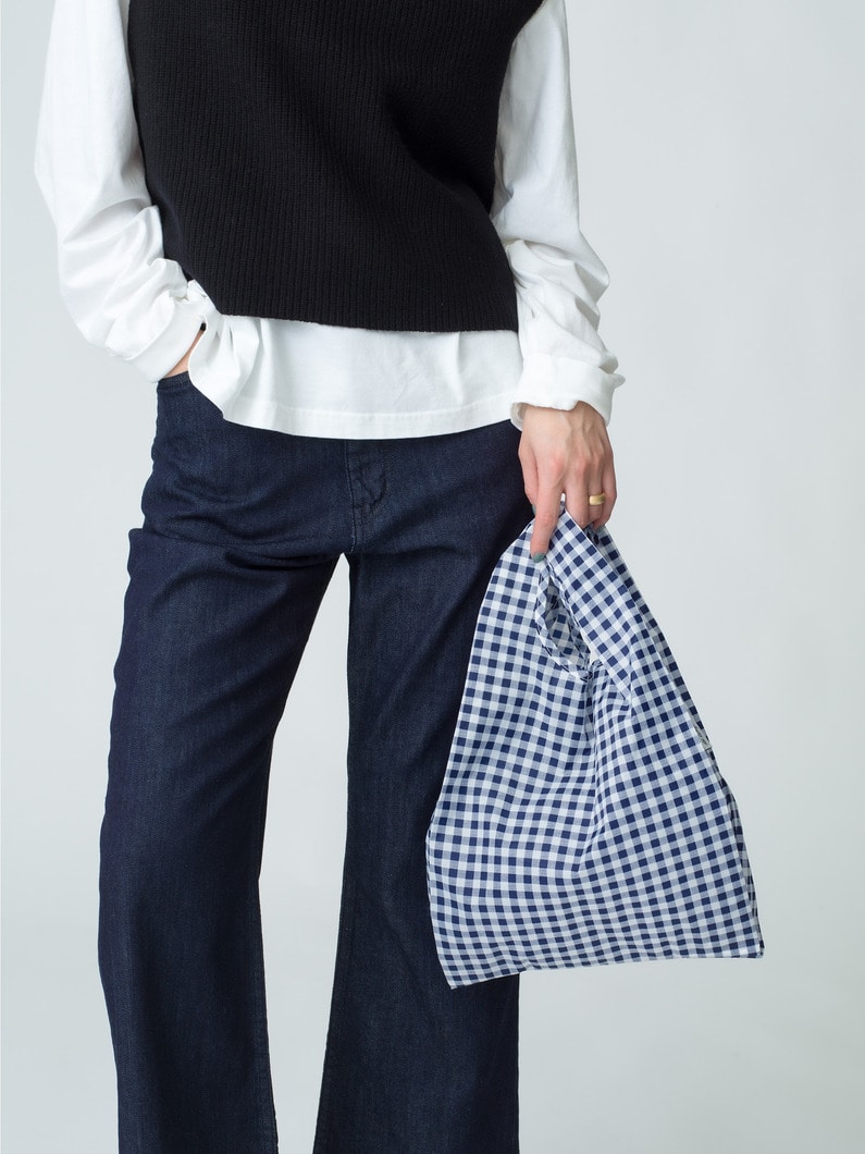 Baby Baggu (Gingham Check) 詳細画像 navy 3