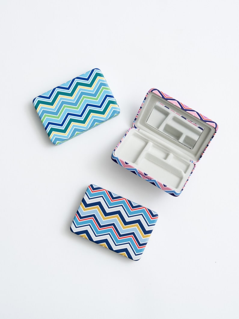 ポータブル ストライプ ジュエリーケース｜Kikkerland(キッカー