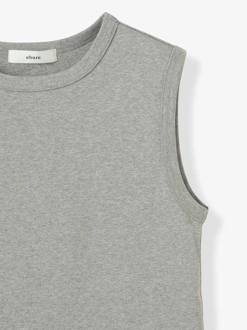ナローネック タンクトップ 詳細画像 top gray 2